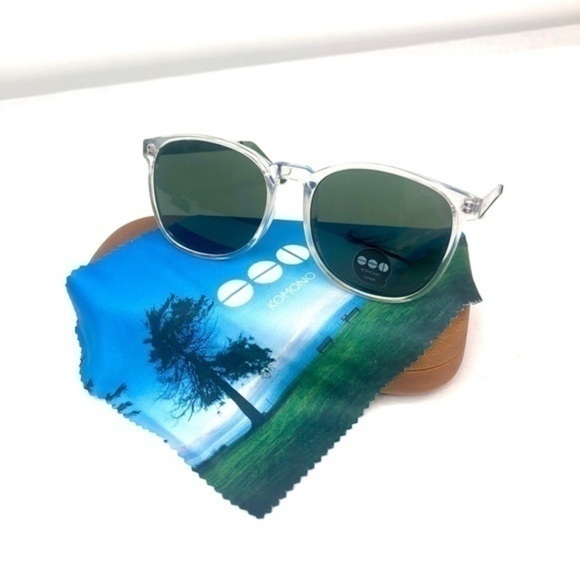 KOMONO Urkel Clear/Silver Sunglasses (NEW) 🕶 - Picture 2 of 12